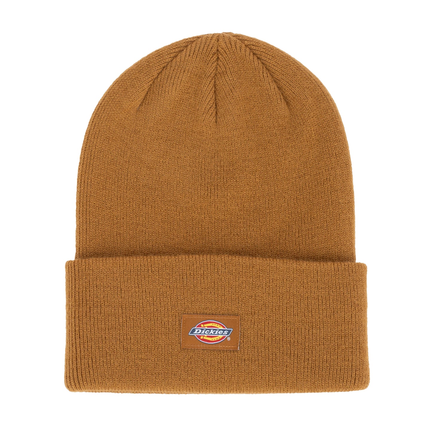 Woven Label Cuffed Tall Beanie