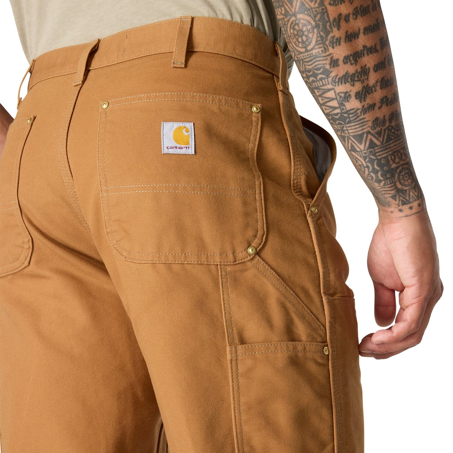 Loose Straight Firm Duck Dbl Front Dungaree -Mens