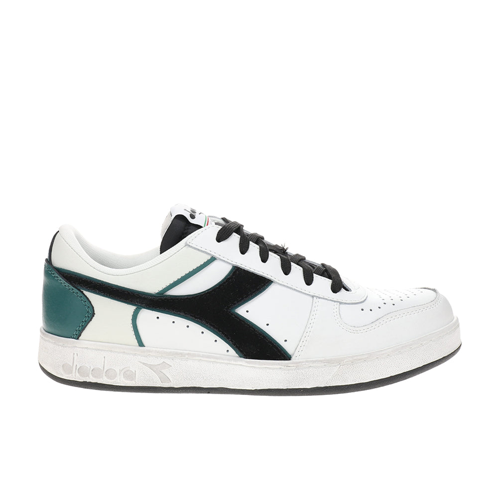 Magic Basket Low Icona Leather Lace Up Sneakers