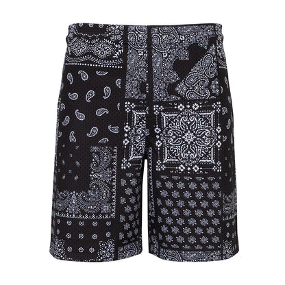 Printed Mesh Short Patchwork Paisly - Mens