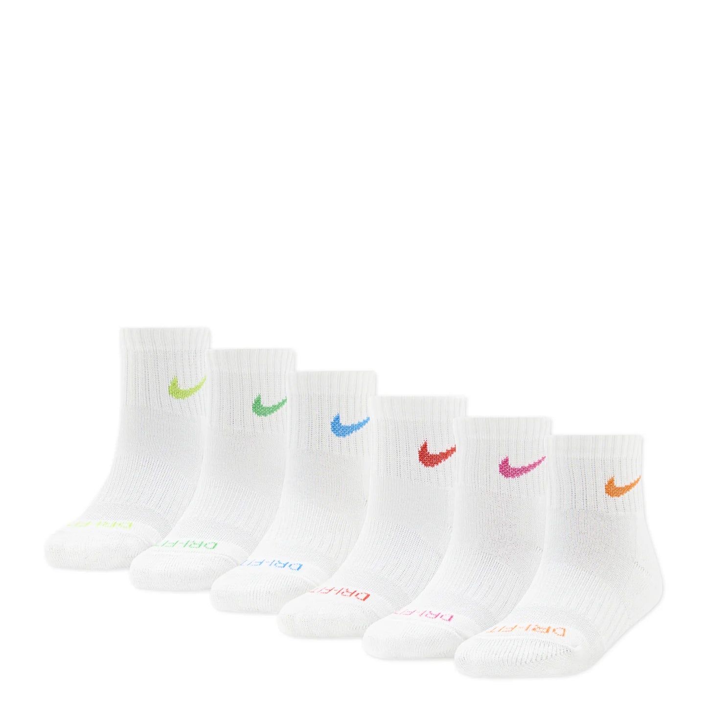 6 Pack XXS Dri-Fit Performance Basic Quarter