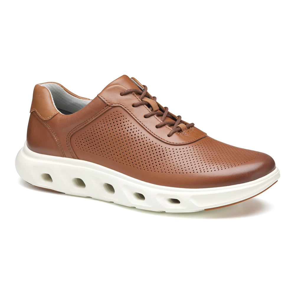 Reactivate U Throat Perforated Lace Up Sneakers