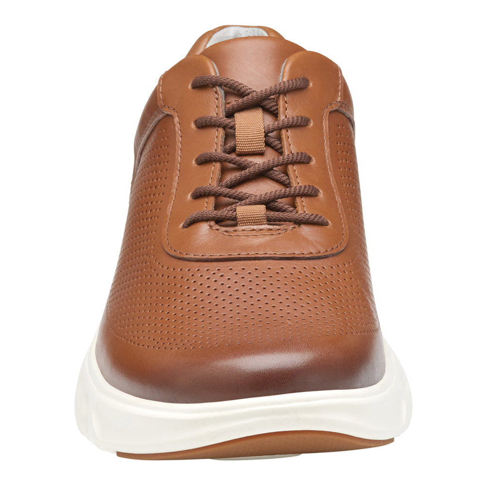 Reactivate U Throat Perforated Lace Up Sneakers