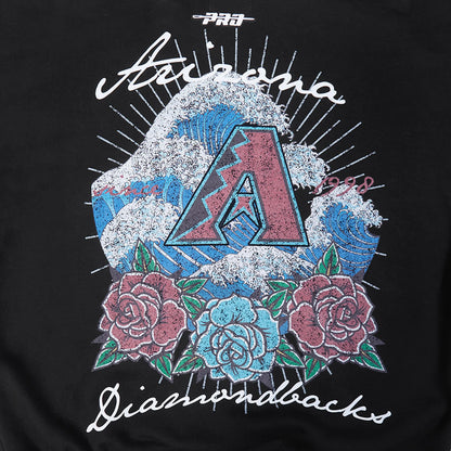 Arizona Diamondbacks Wave & Roses Hoodie -Mens