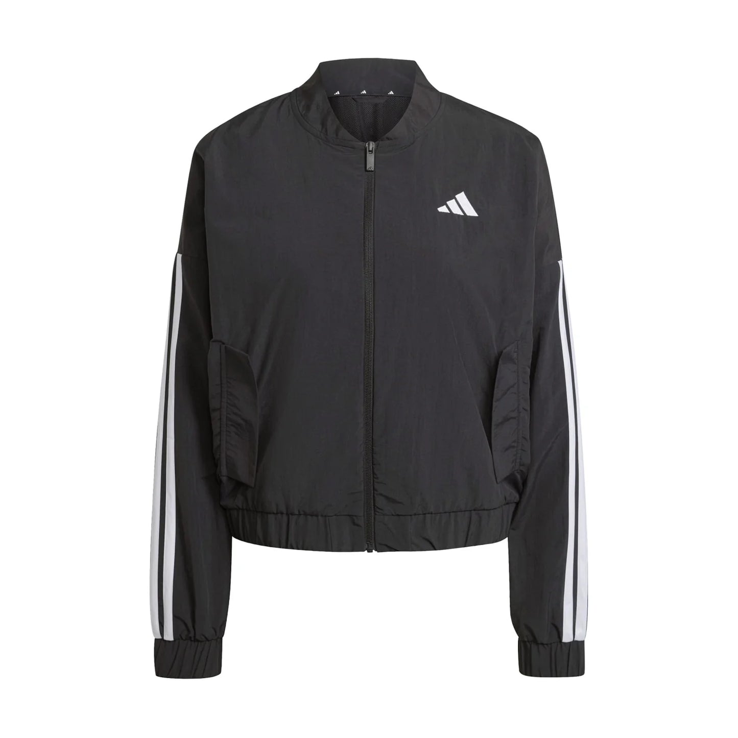 Essentials 3-Stripe Woven Bomber Jacket - Womens