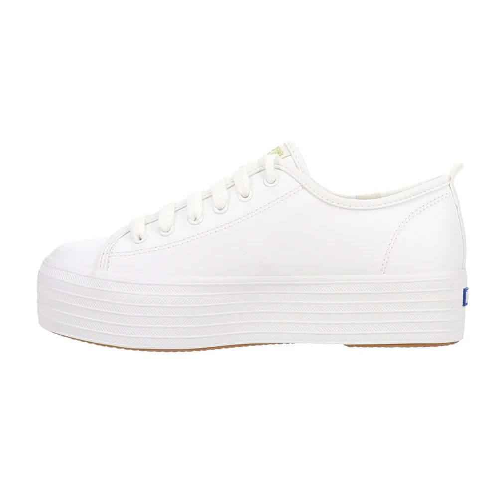 Triple Up Leather Lace Up Sneakers