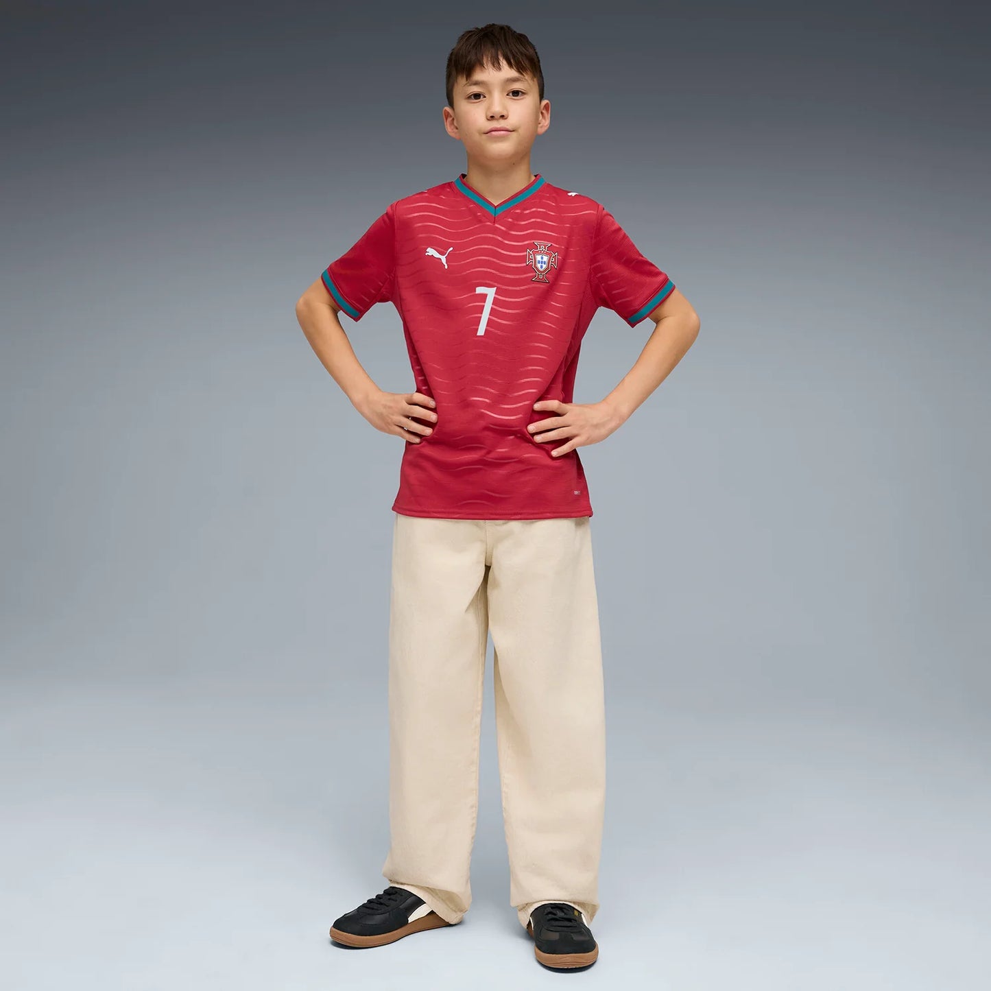 Portugal 26/27 Ronaldo Replica Home Jersey - Youth