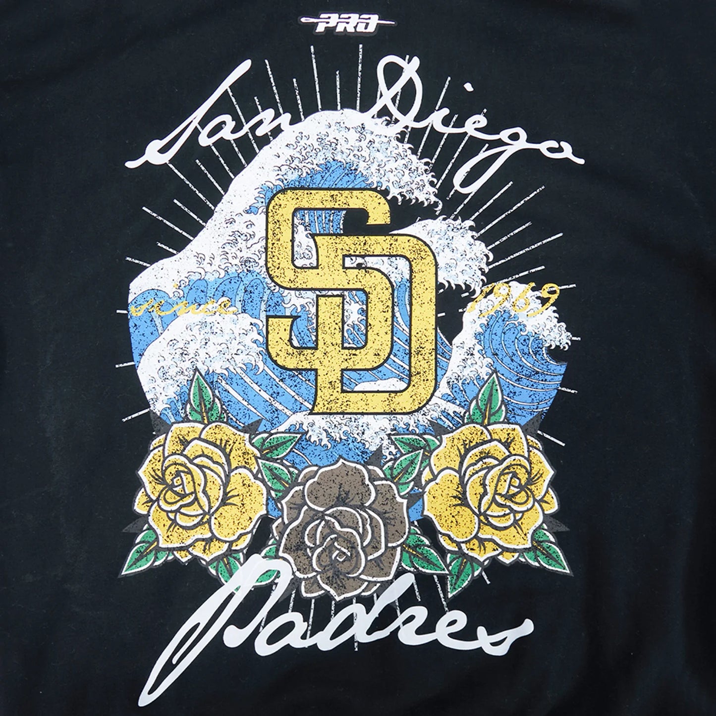 San Diego Padres Wave & Roses Hoodie -Mens