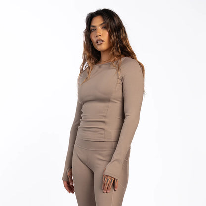 Power Ribbed LS - Womens