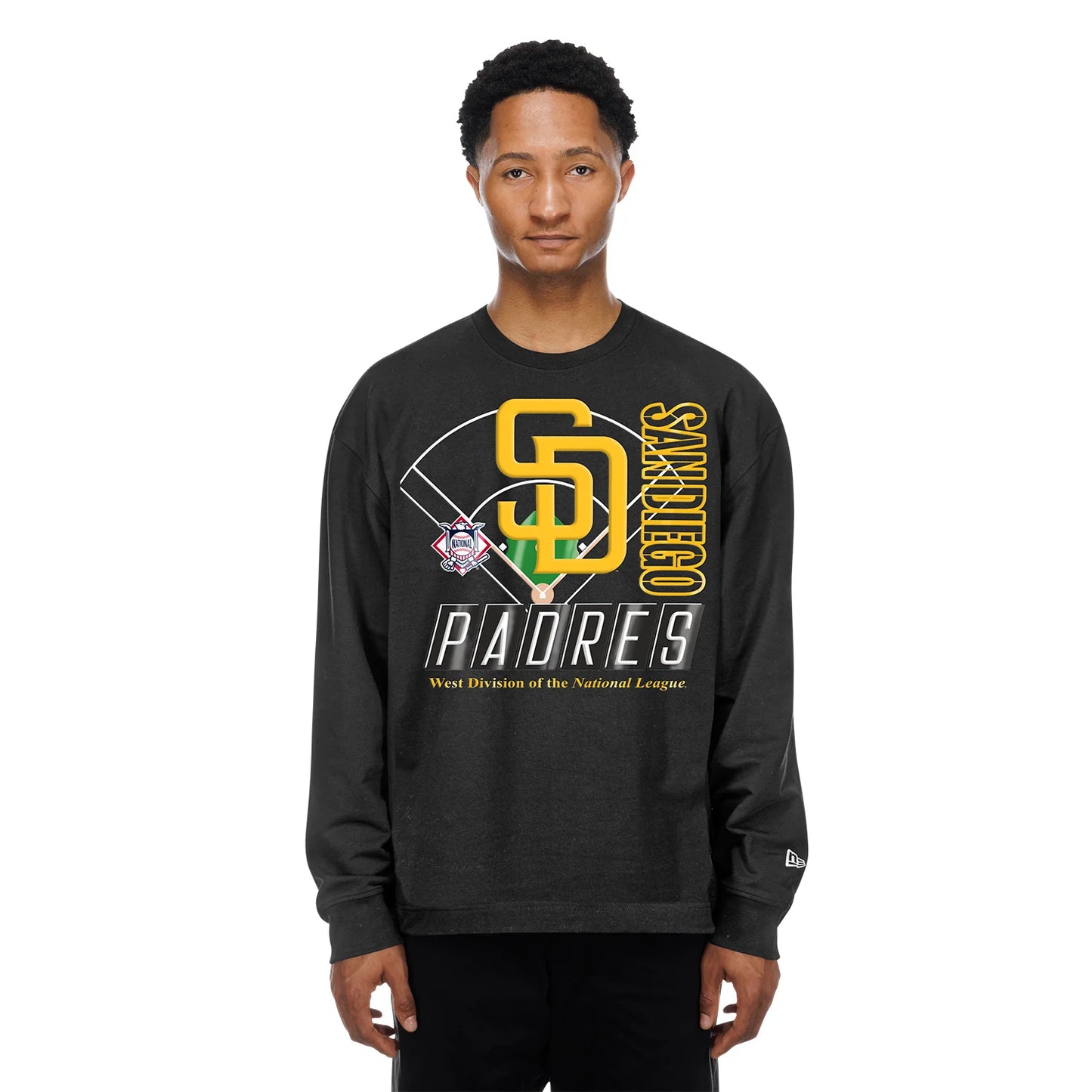 San Diego Padres Graphic LS Crew -Mens