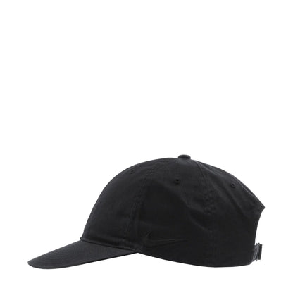 Nike Club Cap Flat Bill Tonal Swoosh Washed Strapback