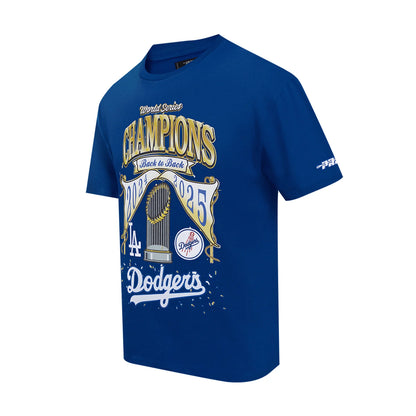 Los Angeles Dodgers Back to Back Champs Tee -Mens