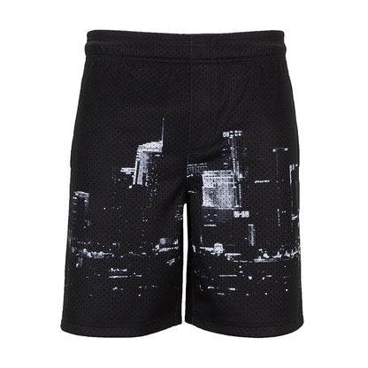 Printed Mesh Short Skyline - Mens