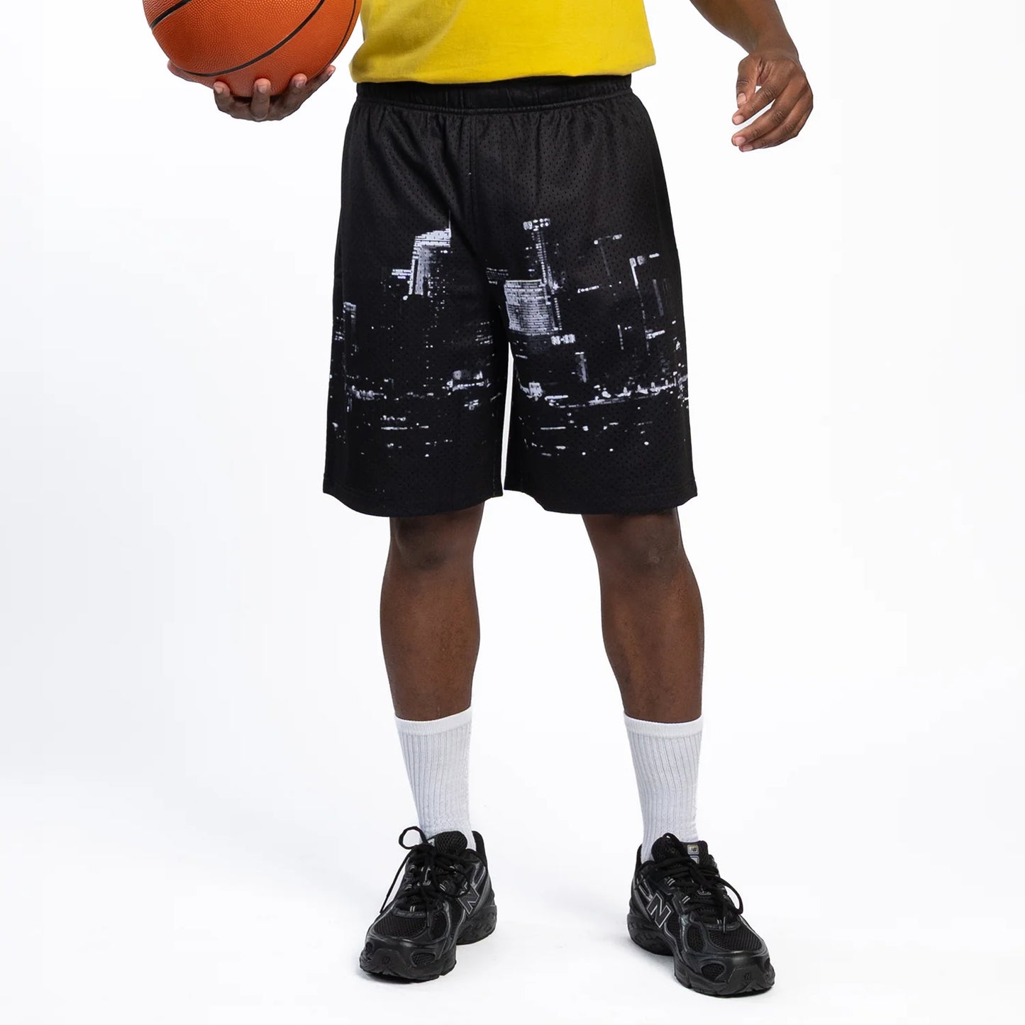 Printed Mesh Short Skyline - Mens