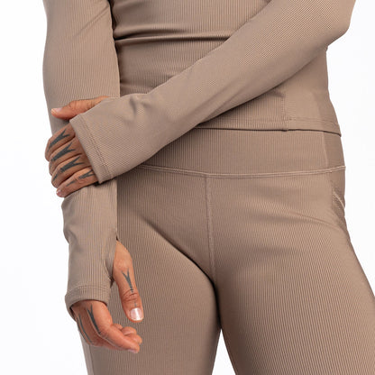 Power Ribbed LS - Womens