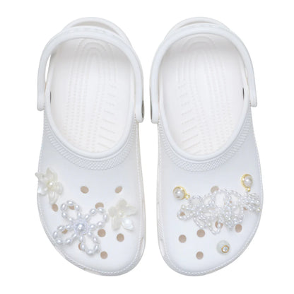 White Pearl Beaded 5 Pack Jibbitz