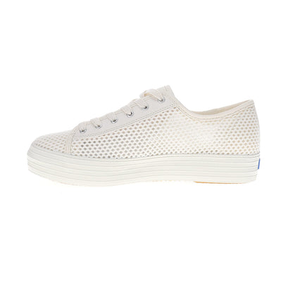 Triple Kick Cotton Mesh Lace Up Sneakers