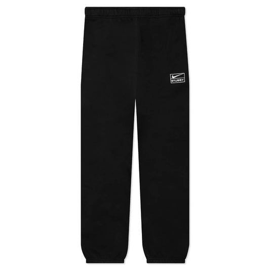 Washed Fleece Pant - Black/Sail
