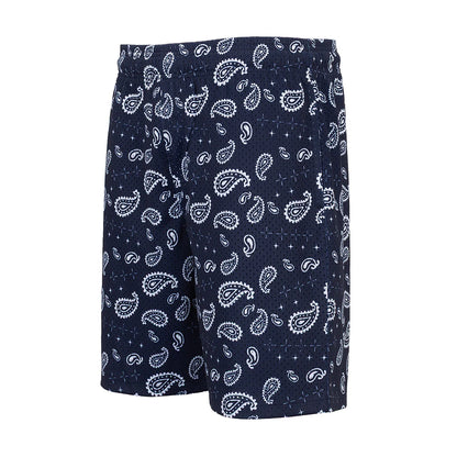 Printed Mesh Short Tossed Paisly - Mens