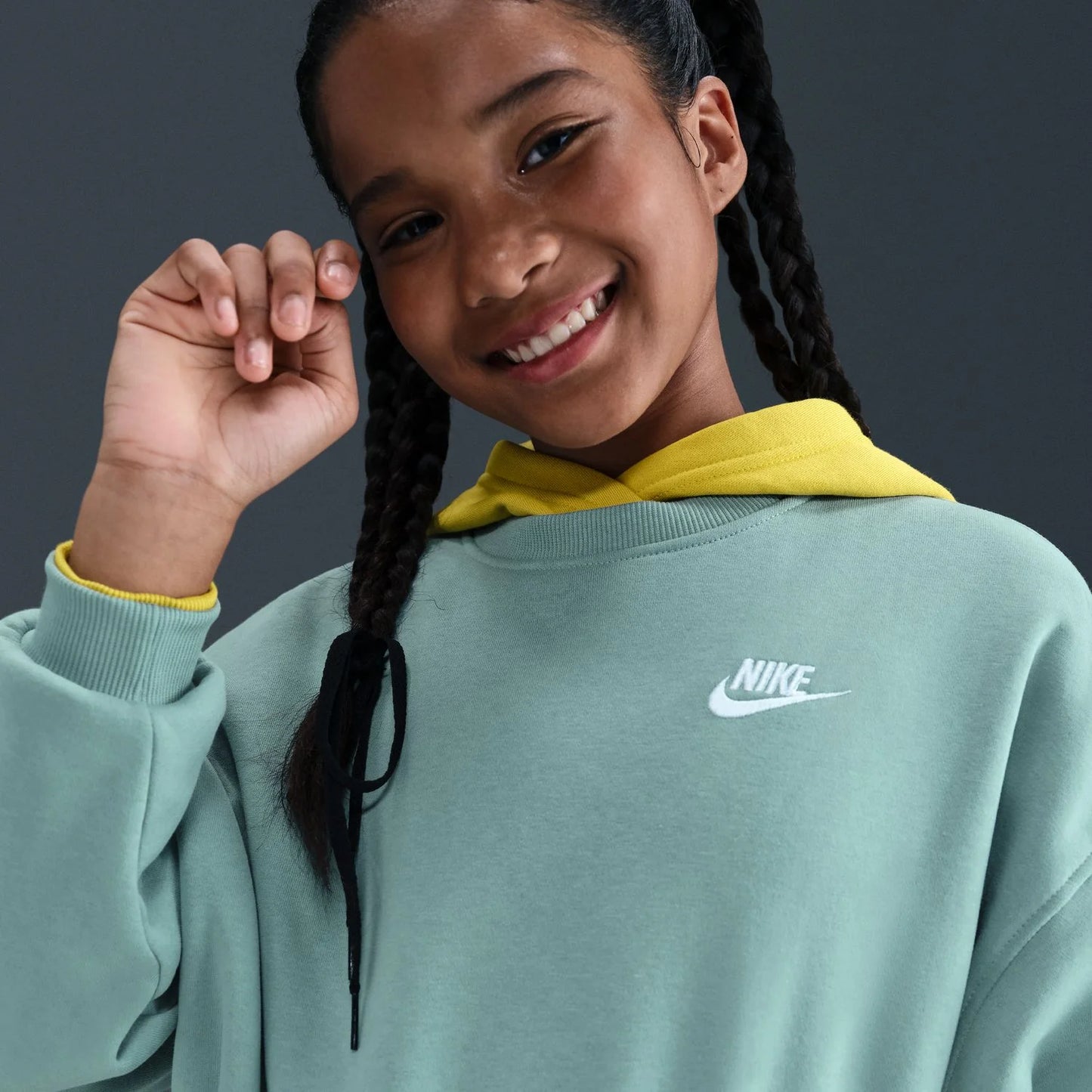 Club Fleece Boxy Crew - Youth