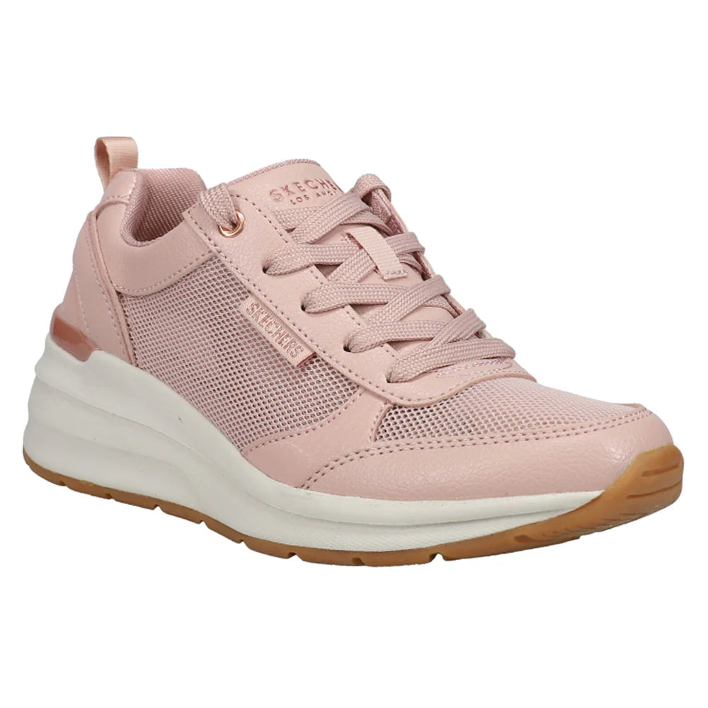 Billion Subtle Spots Perforated Lace Up Wedge Sneakers
