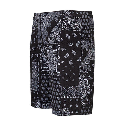 Printed Mesh Short Patchwork Paisly - Mens
