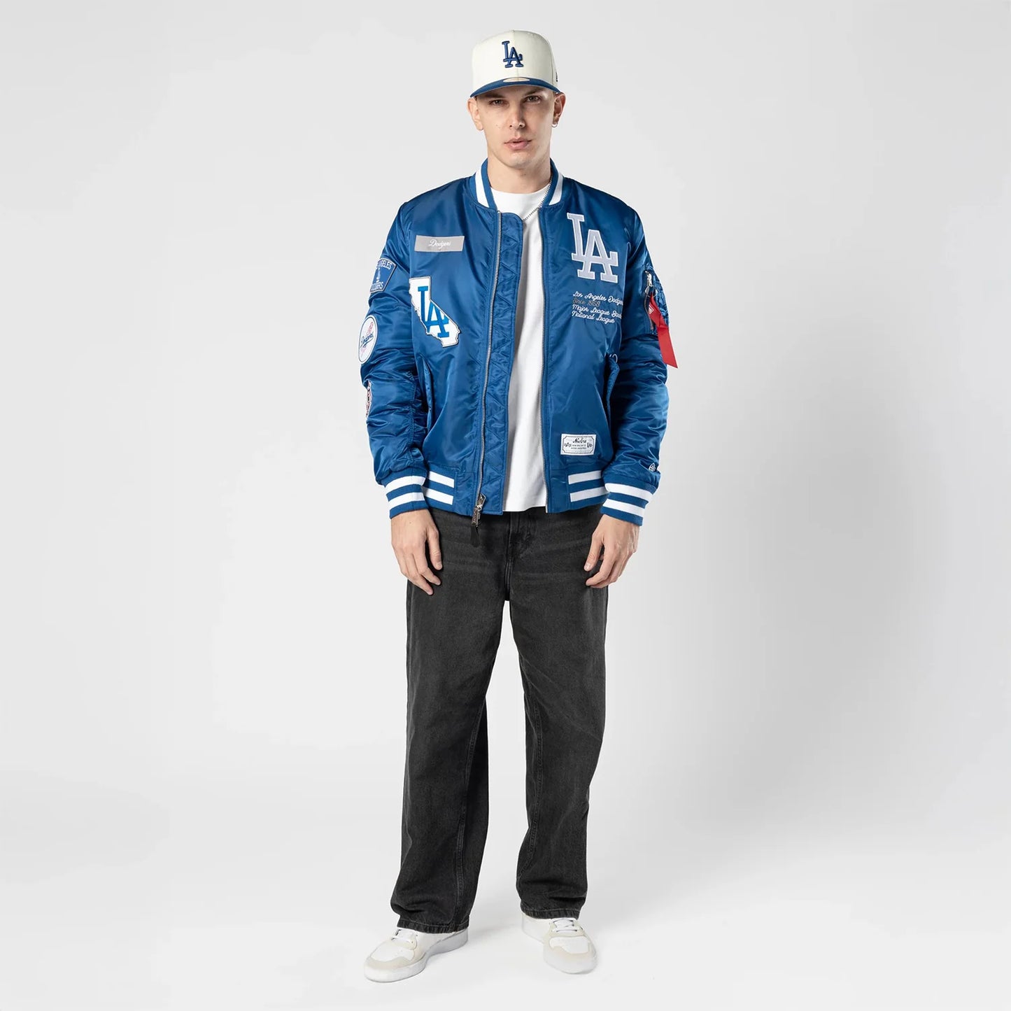 Los Angeles Dodgers Alpha Bomber Jacket -Mens