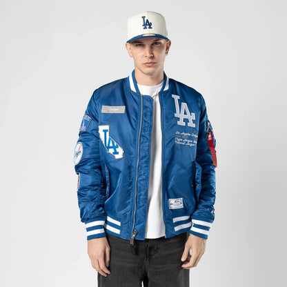 Los Angeles Dodgers Alpha Bomber Jacket -Mens