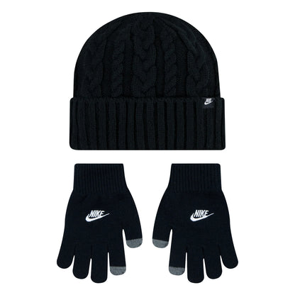 Youth Cable Knit Beanie & Glove Set