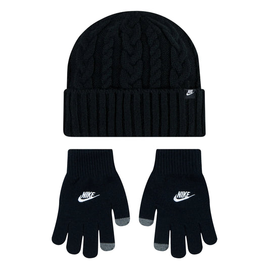 Youth Cable Knit Beanie & Glove Set