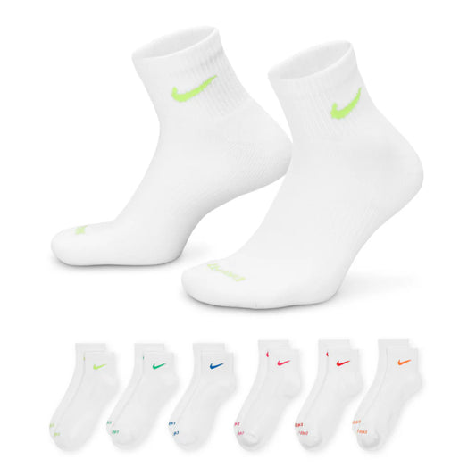 6 Pack Unisex Everyday Plus Cushioned Quarter