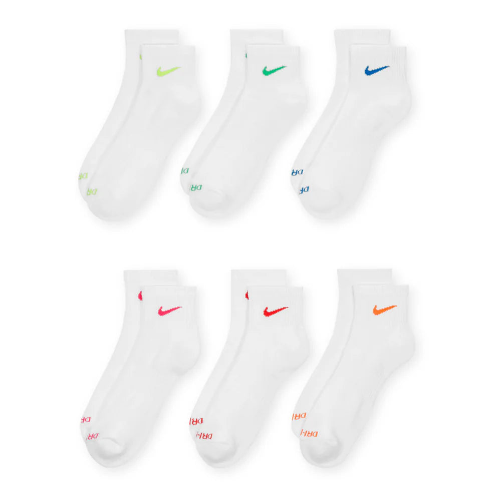 6 Pack Unisex Everyday Plus Cushioned Quarter