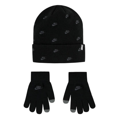 Youth Futura Toss Beanie & Glove Set