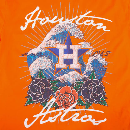 Houston Astros Wave & Roses Tee -Mens