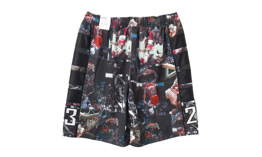 Flight AOP Printed Cat Scratch Shorts "Black" IF1841 010